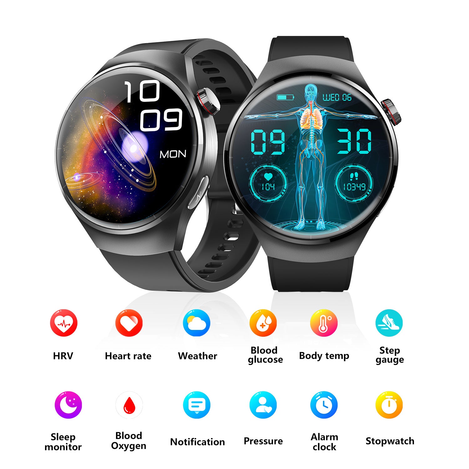 Fashion Smart Watch For Men Women Healthy Mornitoring Ips Screen Fitness Tracker With Bluetooth Call IP67 Waterproof Heart Rate Sleep SpO2 Monitor Pedometer Multiple Sports