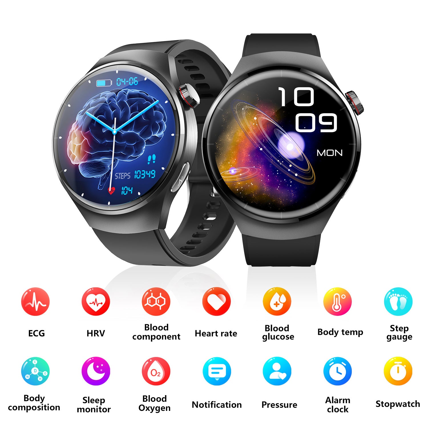 Fashion Smart Watch For Men Women Healthy Mornitoring Ips Screen Fitness Tracker With Bluetooth Call IP67 Waterproof Heart Rate Sleep SpO2 Monitor Pedometer Multiple Sports