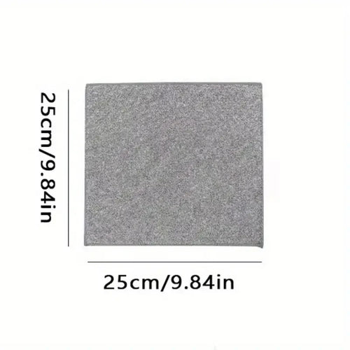 10 pcs Kitchen Towel, Ultra-fine Fiber Light Gray Cleaning Cloth Set, Absorbent, Soft And Stain-removing Cloth