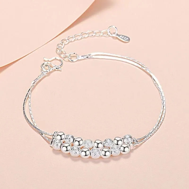 Sterling Silver Bracelets For Women Luxury Original Designer Hollow Lantern Ball Charm Bracelets Beautiful Jewelry